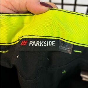 2 pair Parkside Black Work Shorts with Neon Accents (2 for $20)
